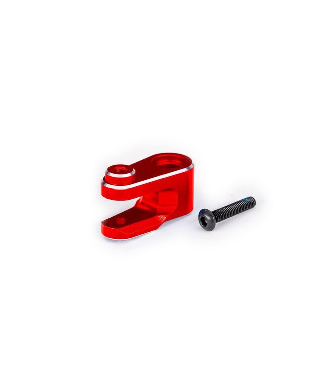 Servo horn steering 6061-T6 aluminum (red-anodized) with hardware (1) TRX10247-RED