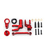 Traxxas Steering bellcranks with draglink (red-anodized 6061-T6 aluminum) and bellcrank bushing (1) TRX10246-RED