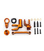 Traxxas Steering bellcranks with draglink (orange-anodized 6061-T6 aluminum) and bellcrank bushing (1) TRX10246-ORNG