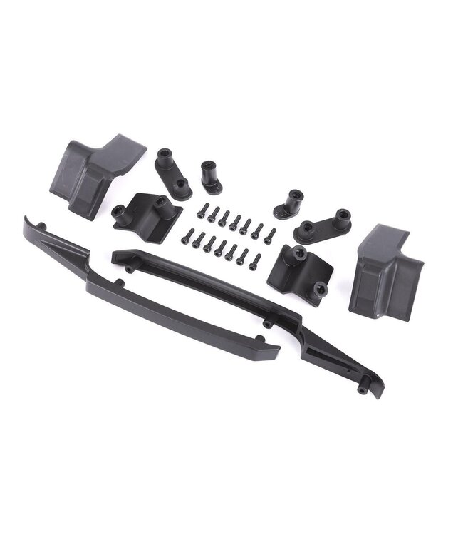 Body reinforcement set (black) with skid pads (roof) and hardware (fits #10211 body) TRX10224
