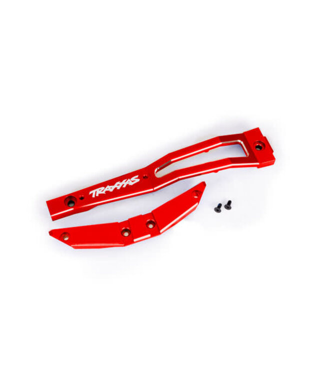 Chassis brace front 6061-T6 aluminum (red-anodized) with hardware TRX10221-RED