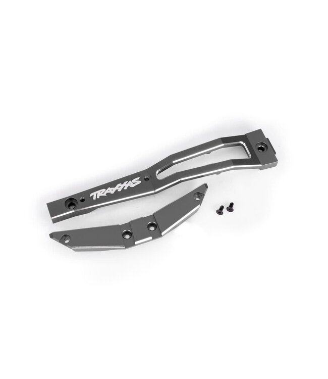 Chassis brace front 6061-T6 aluminum (gray-anodized) with hardware TRX10221-GRAY