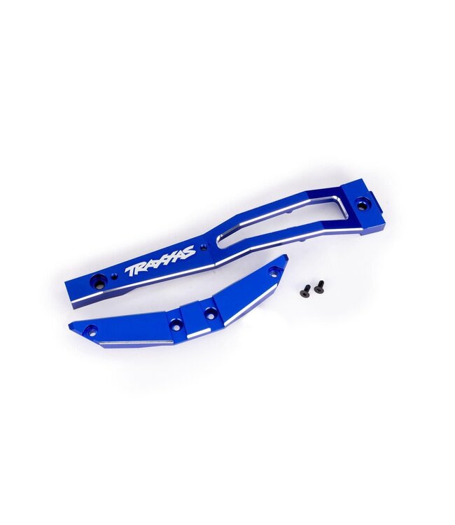 Chassis brace front 6061-T6 aluminum (blue-anodized) with hardware TRX10221-BLUE