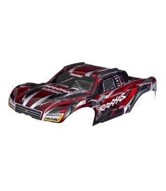 Traxxas Body Maxx Slash RED (painted) with decal sheet (assembled with body plastics & latches for clipless mounting) TRX10211-RED