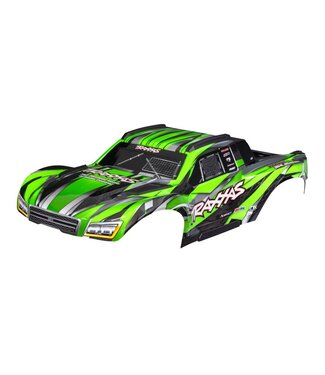 Traxxas Body Maxx Slash green (painted) with decal sheet (assembled with body plastics & latches for clipless mounting) TRX10211-GRN