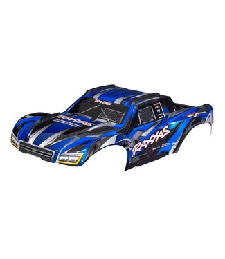 Traxxas Body Maxx Slash blue (painted) with decal sheet (assembled with body plastics & latches for clipless mounting) TRX10211-BLUE