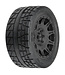 Proline Menace HP 5.7” Street BELTED Tires Mounted on Raid Black 8x48 Removable 24mm hex (2) PRO1020511