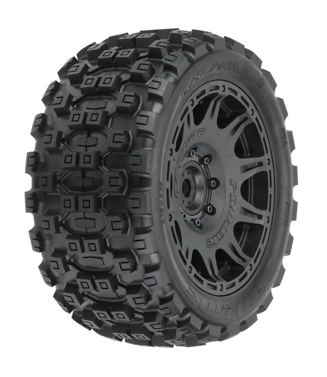 Proline Badlands MX57 5.7' Tires MTD Removable Hex Black Raid (2) PRO1019811