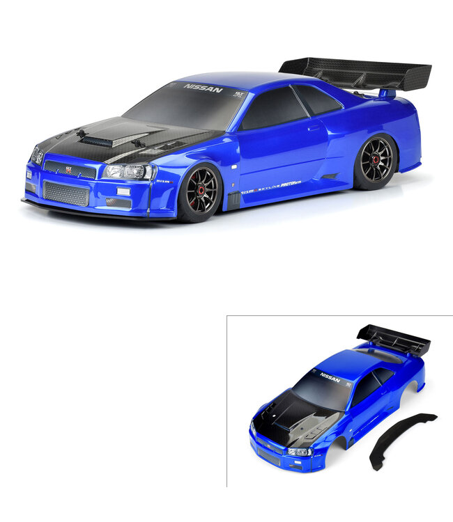 Proline 1/7 2002 Nissan Skyline GT-R R34 Painted Body (Blue) for Infraction 6S PRM158413