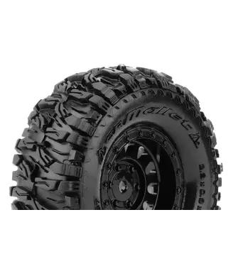 Louise RC CR-MALLET 1/18 - 1/24 Crawler Tires Super Soft  Black 1.0' Wheels with Hex 7mm L-T3367VB