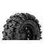 CR-ROWDY 1/18 - 1/24 Crawler Tires Super Soft  Black 1.0' Wheels with Hex 7mm L-T3368VB
