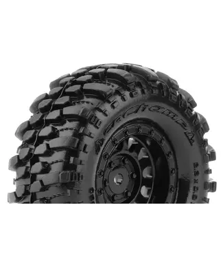 Louise RC CR-CHAMP 1/18 - 1/24 Crawler Tires Super Soft  Black 1.0' Wheels with Hex 7mm L-T3366VB