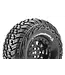 CR-GRIFFIN 1/10 Crawler Tire Mounted Super Soft Black 1.9 Wheels with Hex 12mm L-T3230VB