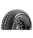 CR-GRIFFIN (Class1) 1/10 Crawler Tire Mounted Super Soft Black 1.9 Wheels with Hex 12mm L-T3344VB