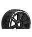 GT-SHIV  1/8 Buggy Tires Mounted (MFT) Soft Black Wheels with Hex 17mm L-T3284SB