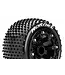 ST-HORNET 1/16 Tires Mounted on Black 2.2' Wheels with Hex 12MM L-T3172SB