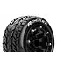 ST-ROCKET 1/16 Tires Mounted on Black 2.2' Wheels with Hex 12MM L-T3188SB
