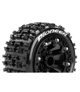 Louise RC ST-PIONEER 1/16 Tires Mounted on Black 2.2' Wheels with Hex 12MM L-T3278SB