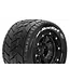 MT-ROCKET Maxx Tires (MFT) Mounted on Black 3.8' Wheels 1/2-offset with Hex 17MM L-T3328SB