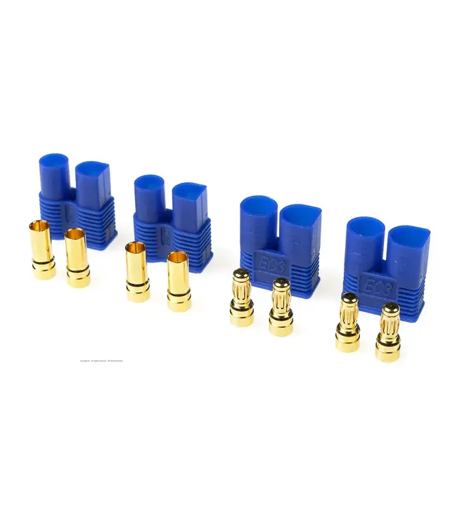 Connector EC3 - Gold Plated - Male + Female - 2 pairs GF-1021-001