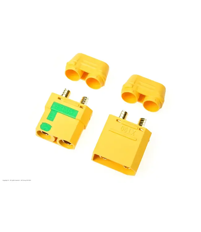 Connector XT-90S - Anti Spark- Gold Plated - Male + Female - 1 pairs GF-1054-001