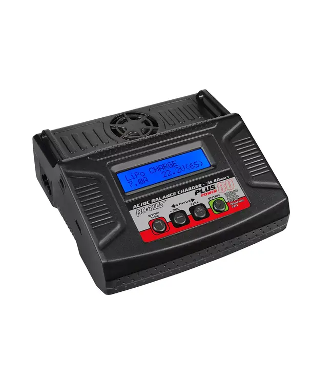 Power Plus Single 80 Charger AC-DC - 80 Watt MAX. 6S LiPo/NiMH RC-CHA-212