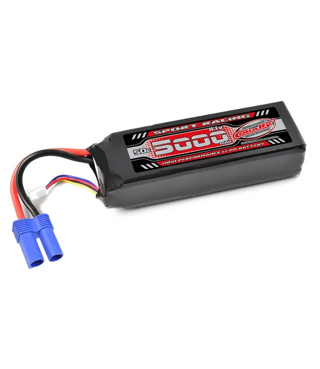 Corally Power Racing 50C - 5000MAH - 3S - 11,1V - EC-5 - Semi-Soft Case C-49231-EC5