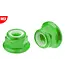 Corally Team Corally - Aluminium Nylstop Nut Flanged - M3 - Green- 10 pcs C-3107-30-1