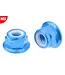 Corally Team Corally - Aluminium Nylstop Nut Flanged - M3 - Blue - 10 pcs C-3107-30-4