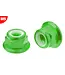 Corally Team Corally - Aluminium Nylstop Nut Flanged - M5 - Green - 10 pcs C-3107-50-1