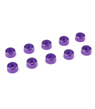 Corally Team Corally - Aluminium Washer - for M3 Socket Head Screws - OD=8mm - Purple - 10 pcs C-3214-30-2