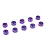 Corally Team Corally - Aluminium Washer - for M3 Socket Head Screws - OD=8mm - Purple - 10 pcs C-3214-30-2