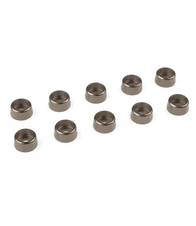 Team Corally - Aluminium Washer - for M3 Socket Head Screws - OD=8mm - Gun Metal- 10 pcs C-3214-30-3