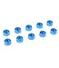 Corally Team Corally - Aluminium Washer - for M3 Socket Head Screws - OD=8mm - Blue - 10 pcs C-3214-30-4