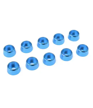 Corally Team Corally - Aluminium Washer - for M4 Socket Head Screws - OD=10mm - Blue - 10 pcs C-3214-40-4