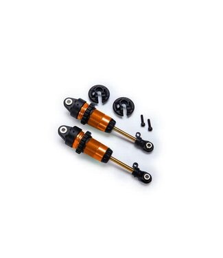 Traxxas Shocks (GTR long) orange-anodized PTFE-coated bodies with TiN shafts (2) TRX7461-ORNG