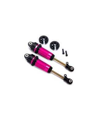 Traxxas Shocks (GTR XX-long) pink-anodized PTFE-coated bodies with TiN shafts (2) TRX7462-PINK