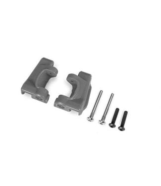 Traxxas Caster blocks (c-hubs) extreme heavy duty gray (left & right) with hardware (for use with #9182 upgrade kit) TRX9135-GRAY