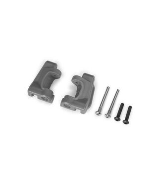 Traxxas Caster blocks (c-hubs) extreme heavy duty gray (left & right) with hardware (for use with #9180 and 9181 upgrade kit) TRX9136-GRAY