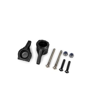 Traxxas Steering blocks extreme heavy duty black (left & right) with hardware (for use with #9180, 9181, 9182 upgrade kit) TRX9137