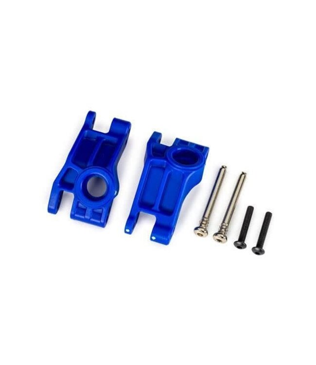 Carriers stub axle rear extreme heavy duty (blue) left & right with hardware (for use with #9180, 9181, 9182 upgrade kit) TRX9150-BLUE