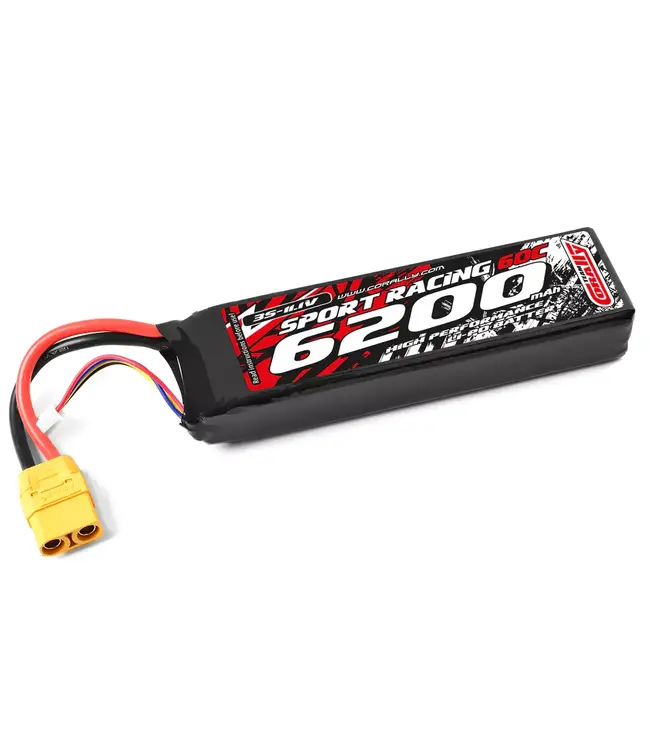 Team Corally - Sport Racing 60C - 6200Mah - 3S - 11,1V - XT-90 - Soft Case