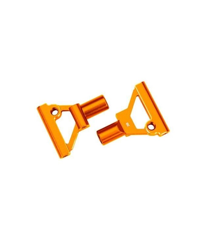 Suspension arms lower front 6061-T6 aluminum (orange-anodized) (left & right) with 2.5x5mm BCS (with threadlock) (2) TRX10534-ORNG