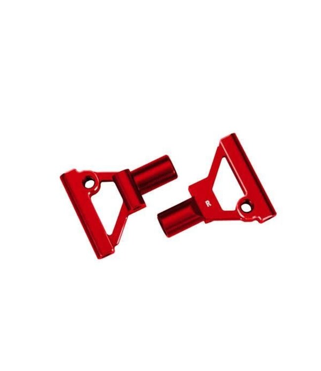 Suspension arms lower front 6061-T6 aluminum (red-anodized) (left & right) with 2.5x5mm BCS (with threadlock) (2) TRX10534-RED