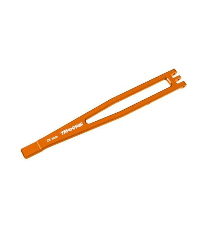 Battery hold-down 6061-T6 aluminum (orange-anodized) TRX8327-ORNG