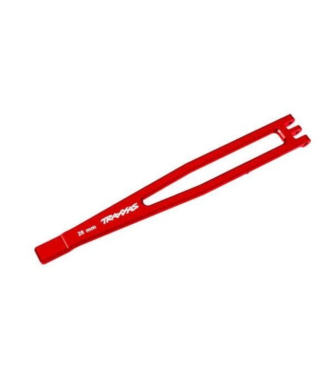 Battery hold-down 6061-T6 aluminum (red-anodized) TRX8327-RED