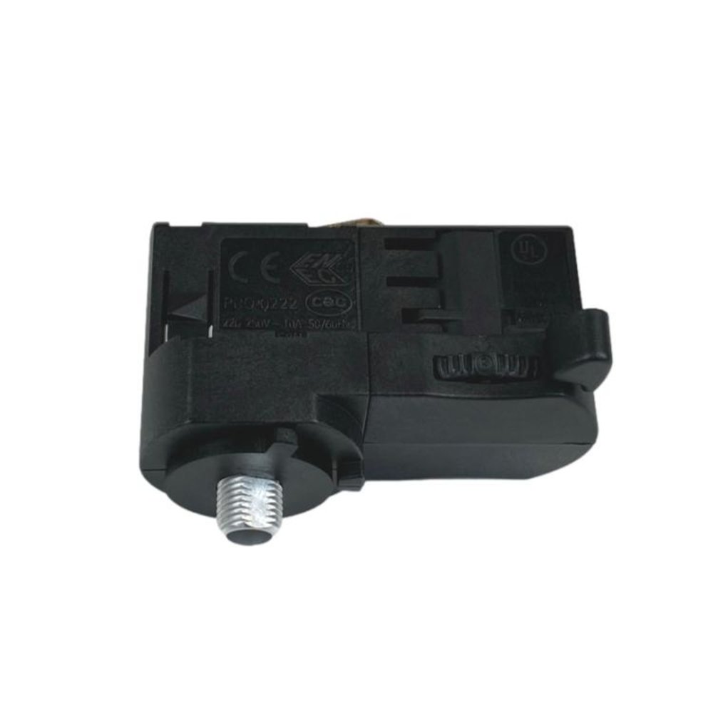 Pendant Lamp Adapter for 3-Circuit Track Black Pendant Lamp Adapter for 3-Circuit Track Black