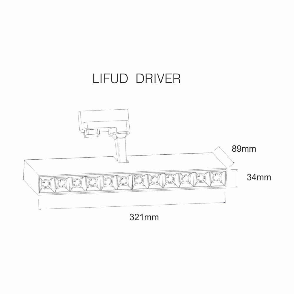 Alfa Track Spot Wallwasher LED 32W - White Alfa Track Spot Wallwasher LED 32W - White