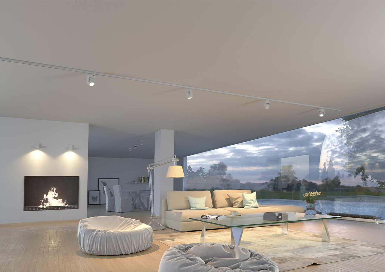 Pro Kom Schienenstrahler LED 40W - Weiß Pro Kom Schienenstrahler LED 40W - Weiß