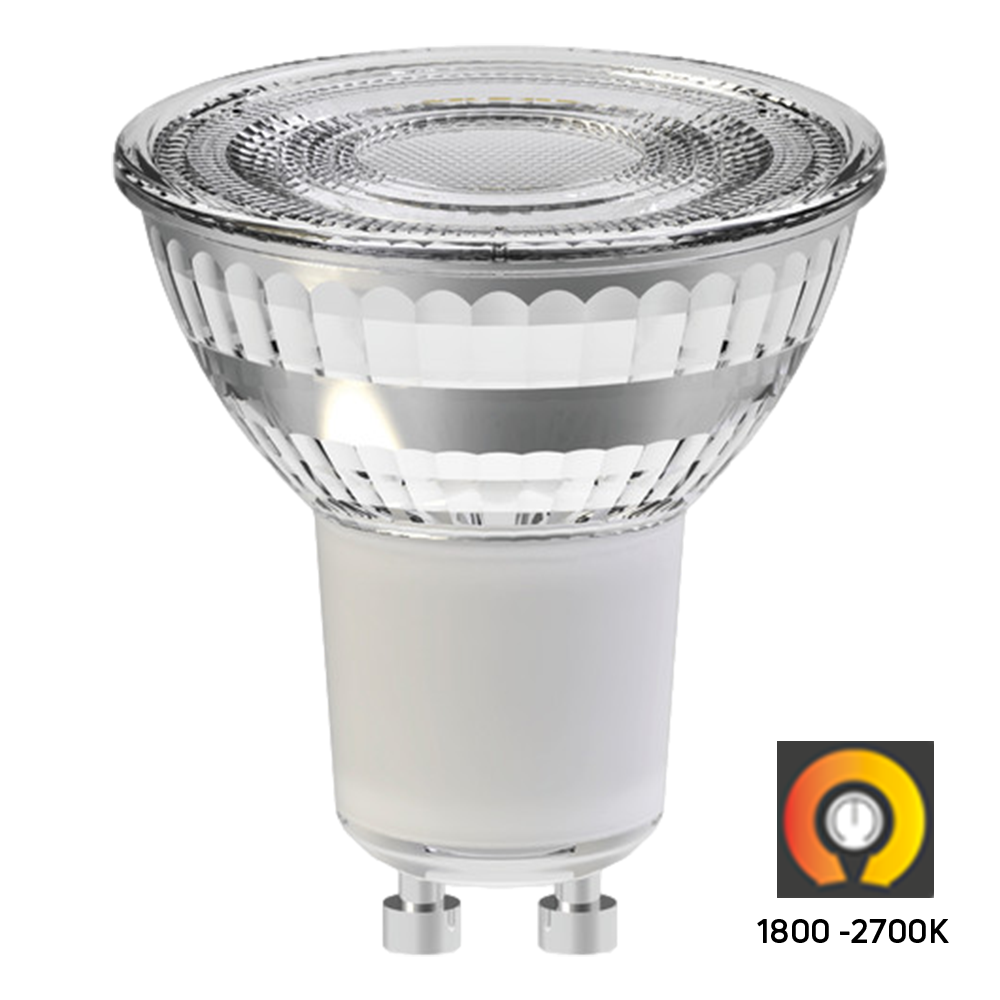 kassa soort Verschrikking LED lichtbron GU10 - 1800-2700K Dim-to-Warm | Qub LED Railverlichting